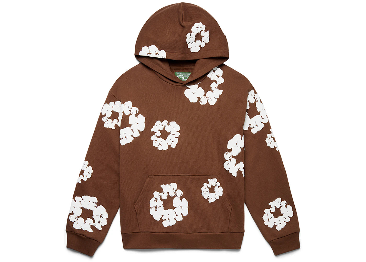 denim tears the cotton wreath sweatshirt brown
