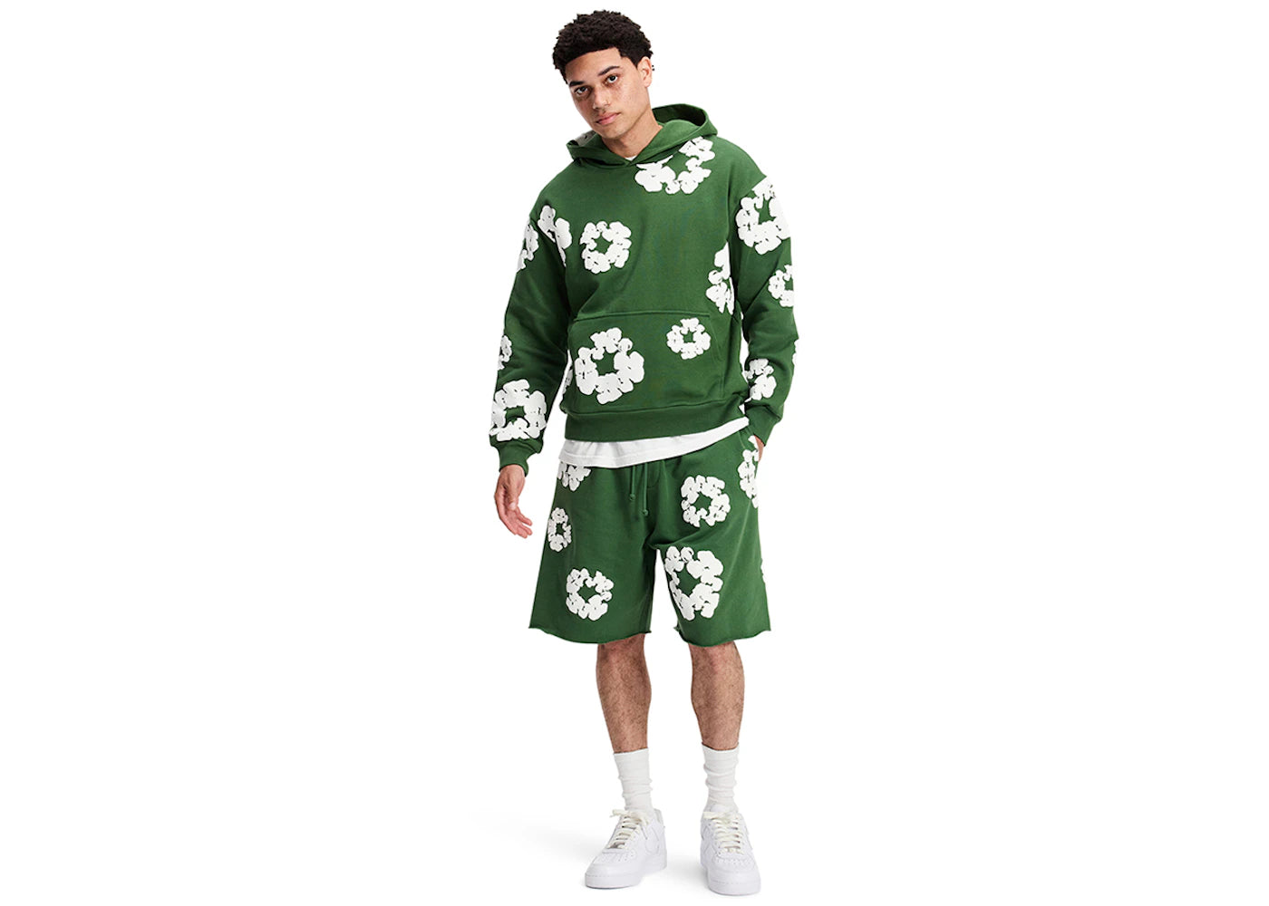 denim tears the cotton wreath sweatshirt green