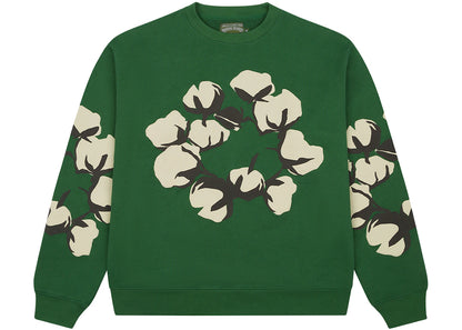 denim tears x cpfm cactus tears crewneck green