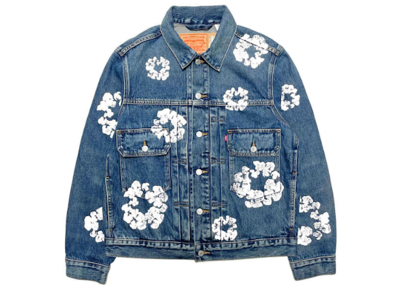 denim tears x levi's jacket blue