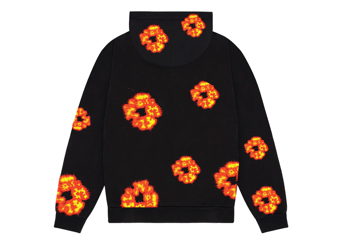 denim tears x offset wreath hoodie black