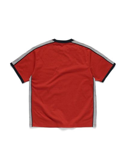 Denim Tears Paneled Tee Red