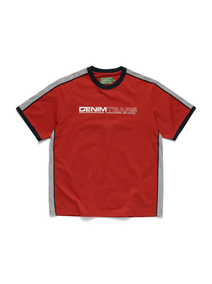 Denim Tears Paneled Tee Red