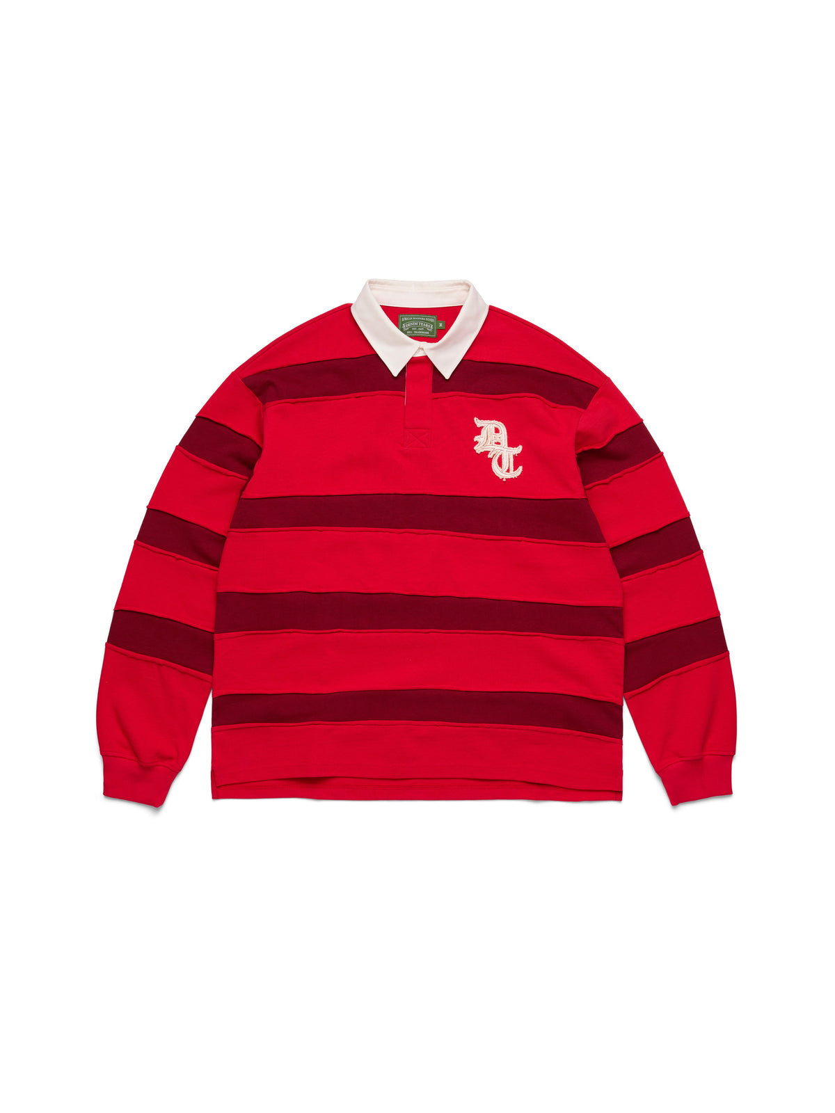 Denim Tears Paneled Rugby Shirt Red