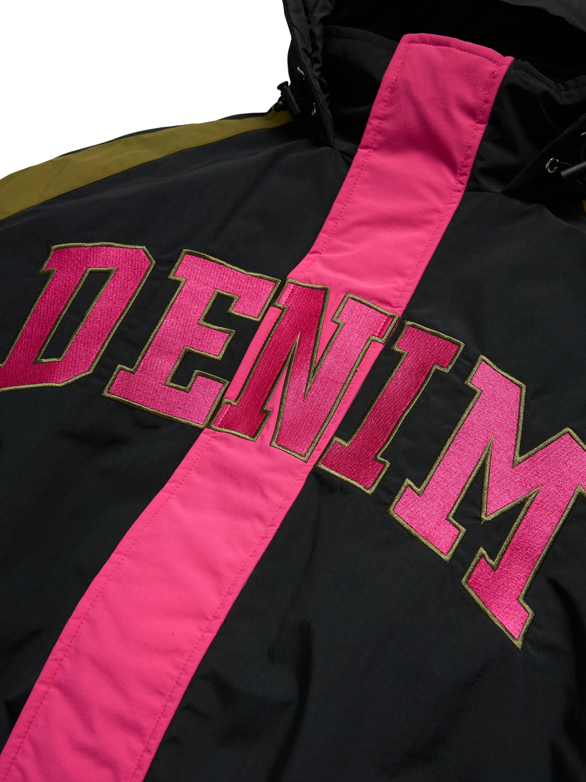 Denim Tears Stadium Jacket Black / Pink