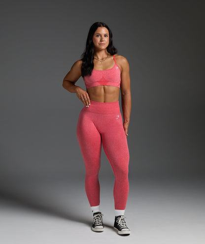 Women's Gymshark Vital Leggings Coral Red Marl