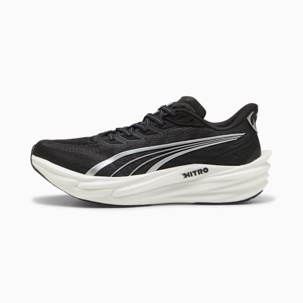 Deviate Nitro™ 4 Wide Men'S Running Shoes Puma Black-Puma White-Puma Silver