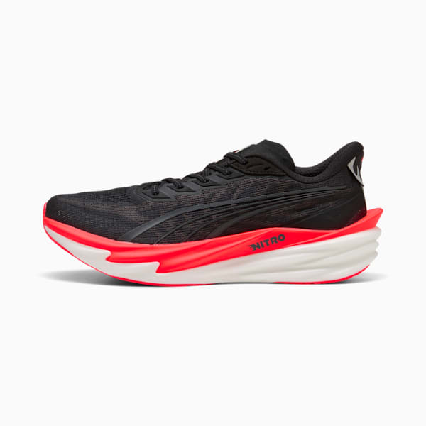Deviate Nitro™ 4 Men'S Road Running Shoes Puma Black-Ultra Red