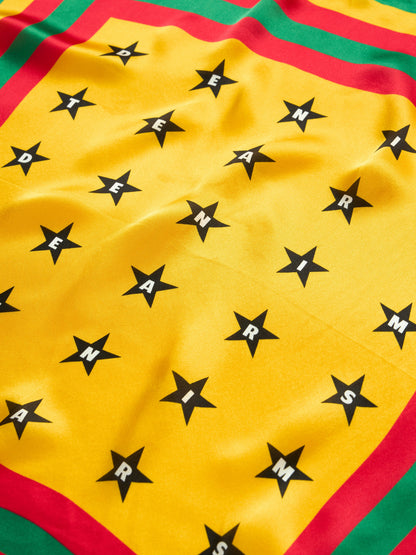 Denim Tears Diaspora Star Silk Scarf Yellow / Green / Red