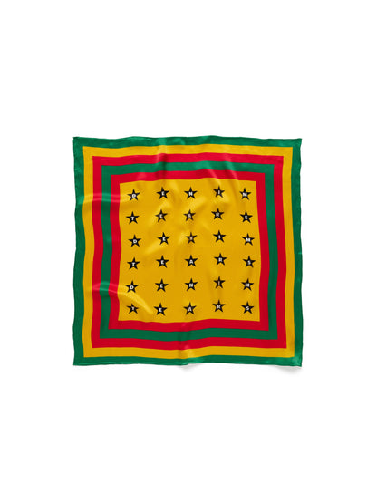Denim Tears Diaspora Star Silk Scarf Yellow / Green / Red