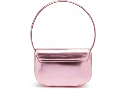 Diesel 1Dr Shoulder Bag Mirrored Leather Pink