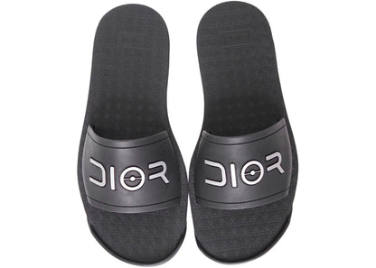 dior alpha dior slides x sorayama black white