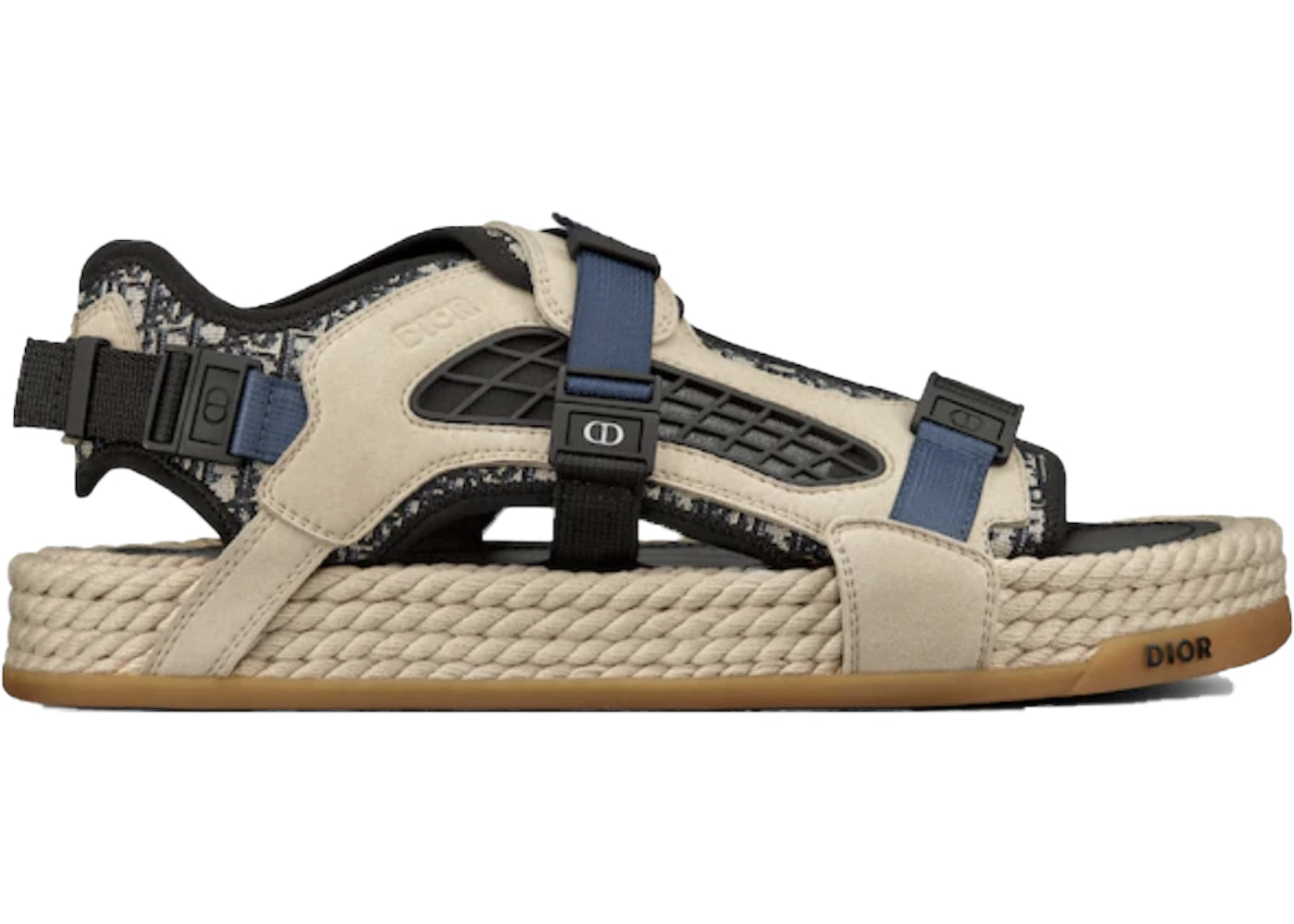 dior atlas sandal beige suede