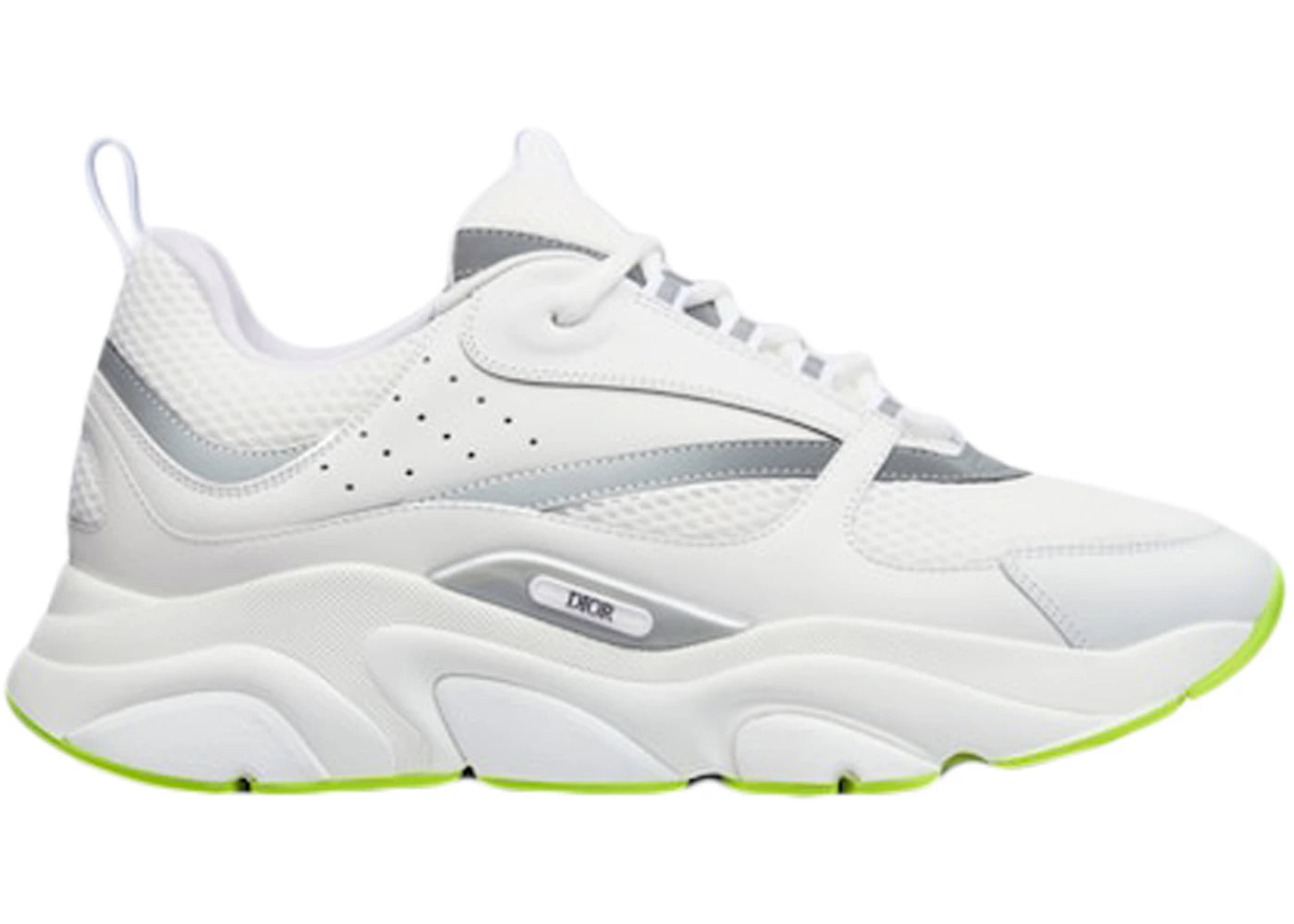 dior b22 white silver fluo green