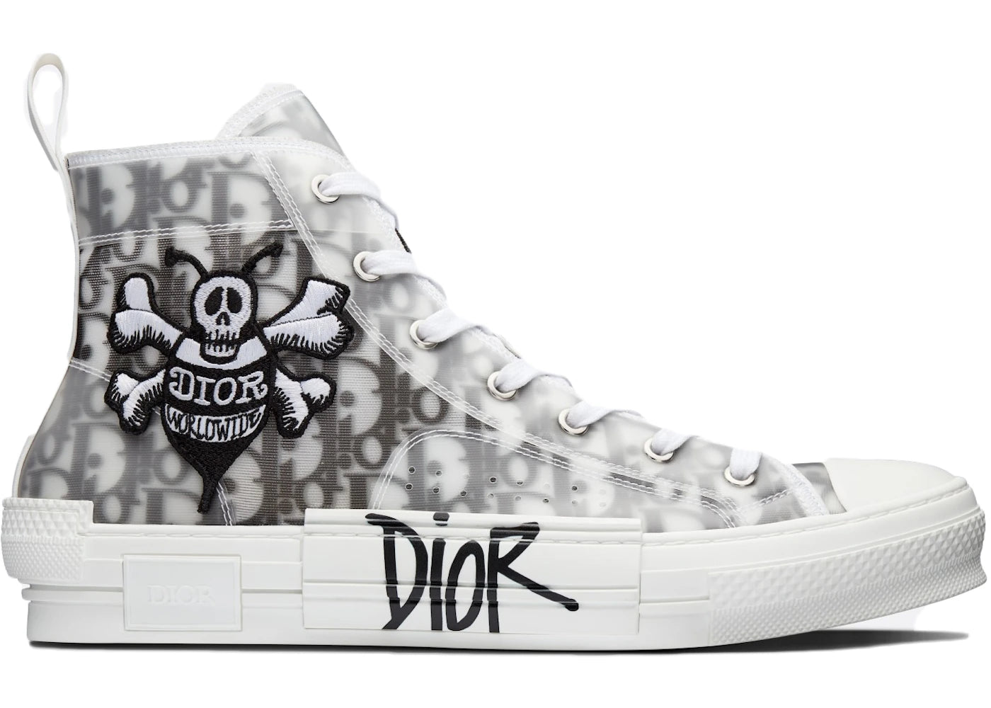 dior and shawn b23 high top bee embroidery