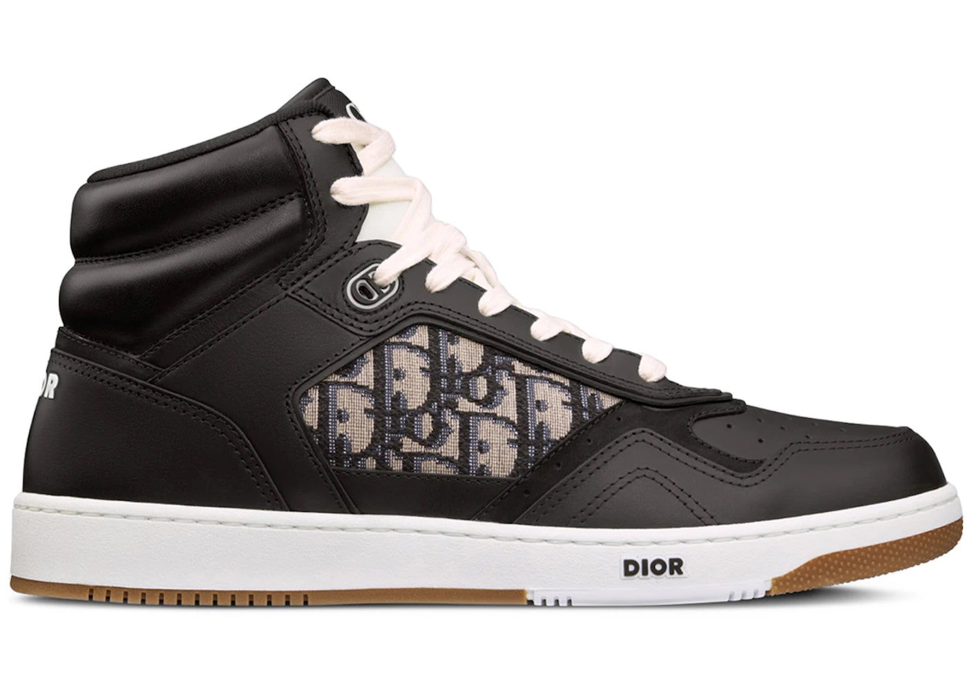 dior b27 high-top black beige black dior oblique jacquard