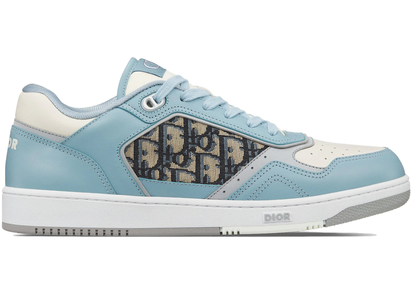 dior b27 low light blue cream smooth calfskin