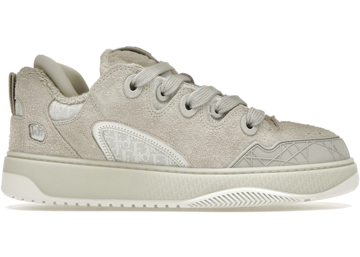 dior b9s skater erl cream suede with white and cream dior oblique jacquard