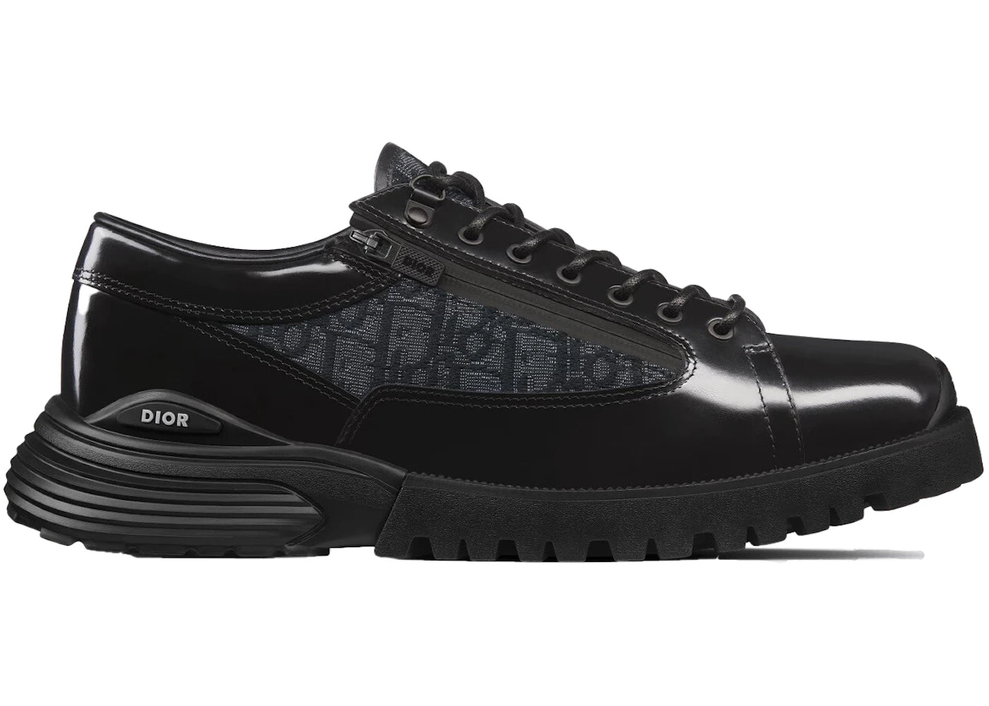 dior combat derby black oblique