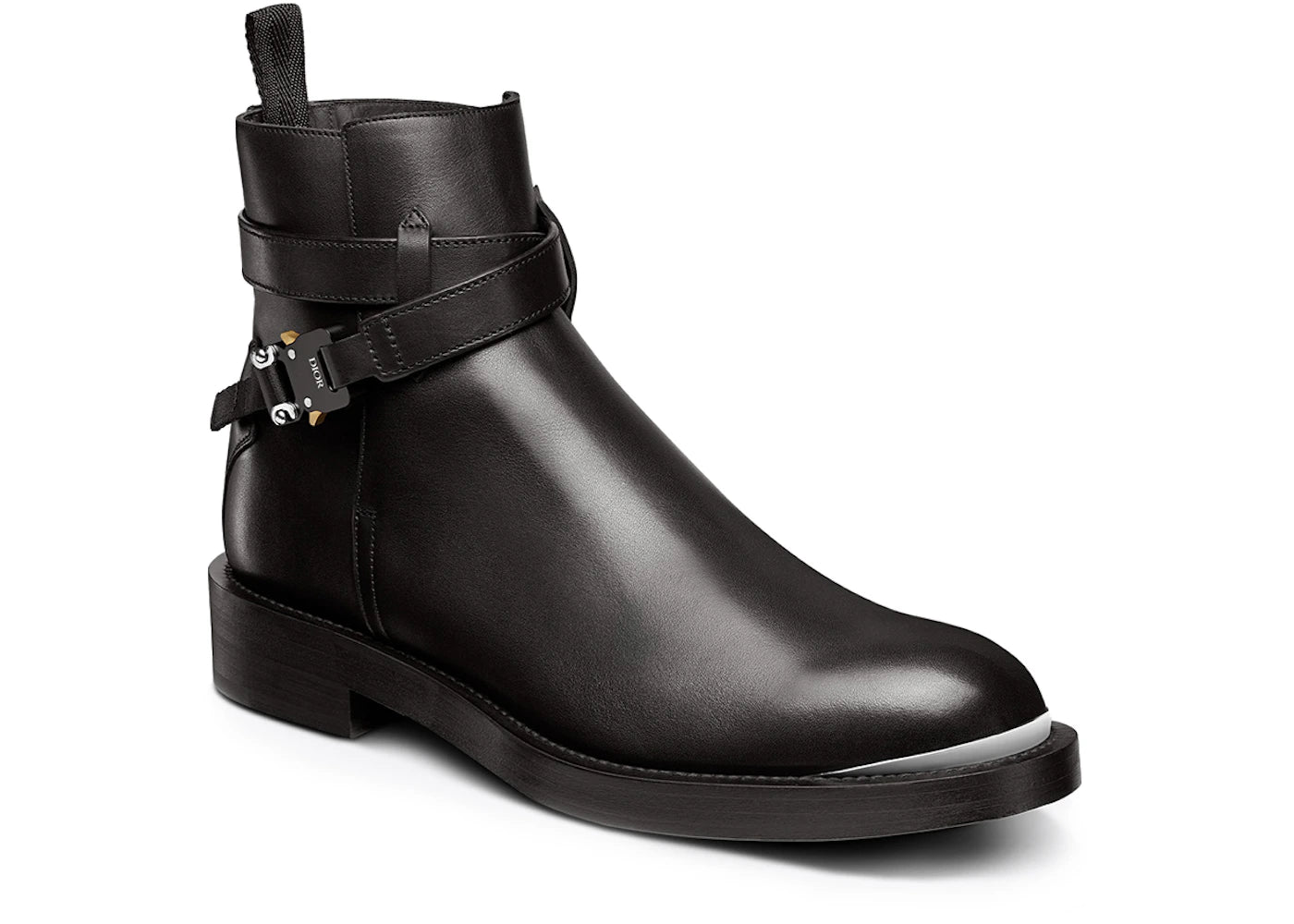 dior evidence ankle boot black smooth calfskin