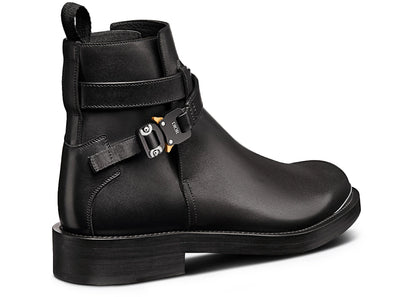 dior evidence ankle boot black smooth calfskin