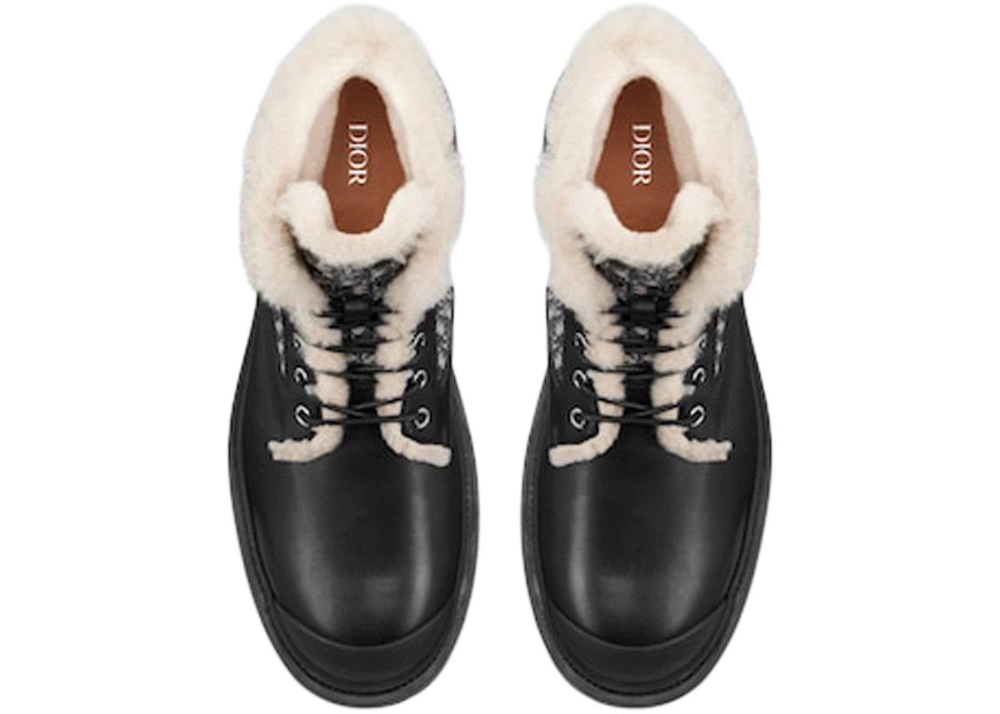 Dior Explorer Ankle Boot Black Beige Black Dior Oblique Jacquard