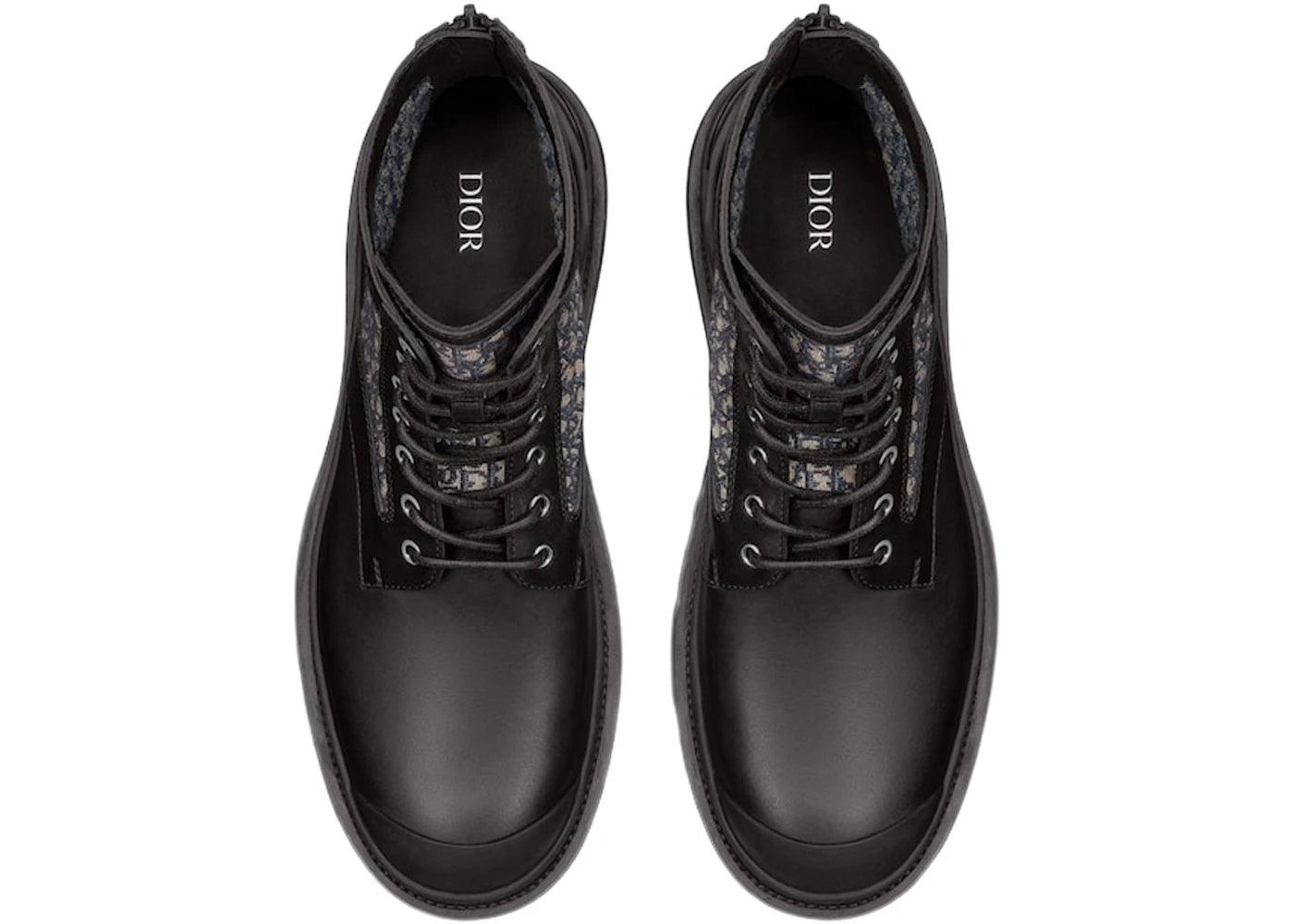 dior explorer ankle boot black beige dior oblique jacquard