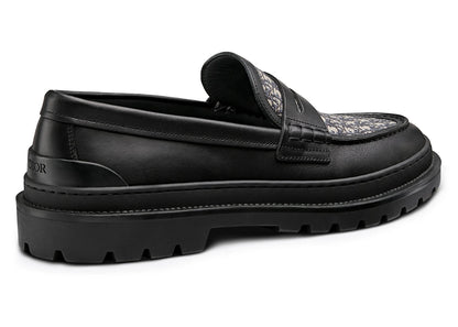Dior Explorer Loafer Black Beige Black Dior Oblique Jacquard