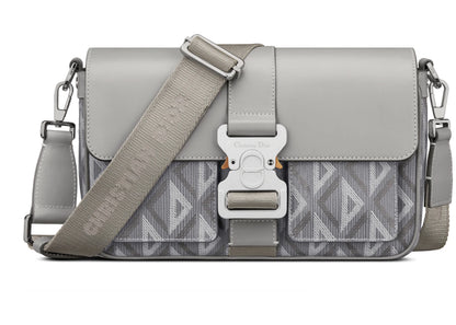 Dior Hit The Road Shoulder Bag Diamond Cd Grey
