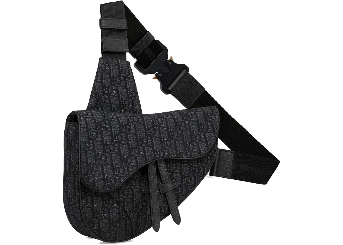 Dior Saddle Bag Oblique Jacquard Black