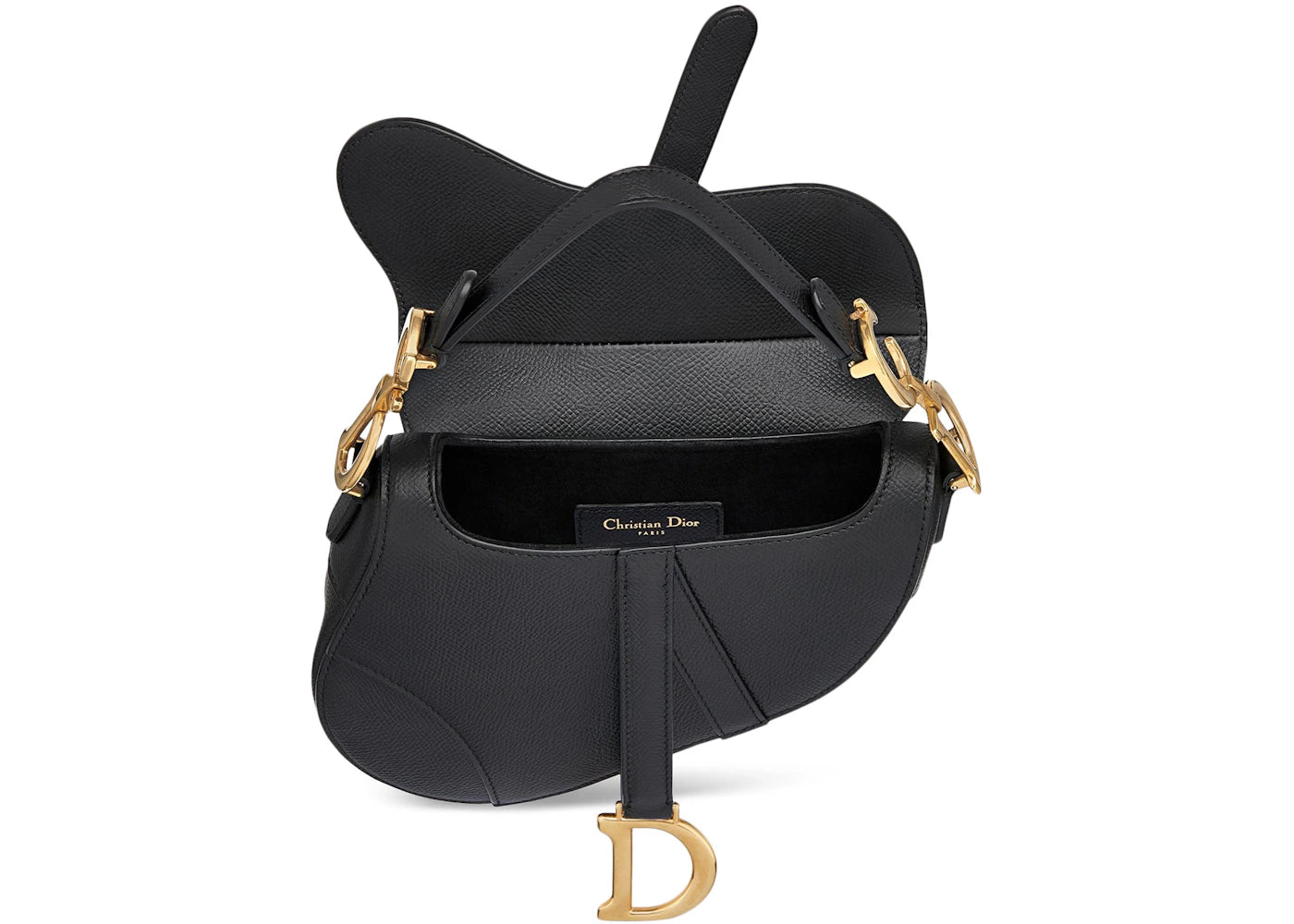 Dior Saddle Bag Calfskin Mini Black