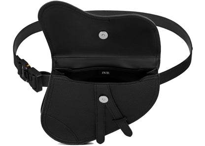 Dior Saddle Belt Bag Grained Calfskin Black