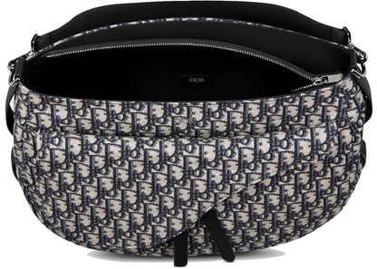 Dior Soft Saddle Bag Oblique Jacquard Beige/Black