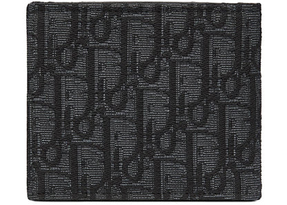 Dior Wallet Black Dior Oblique Jacquard