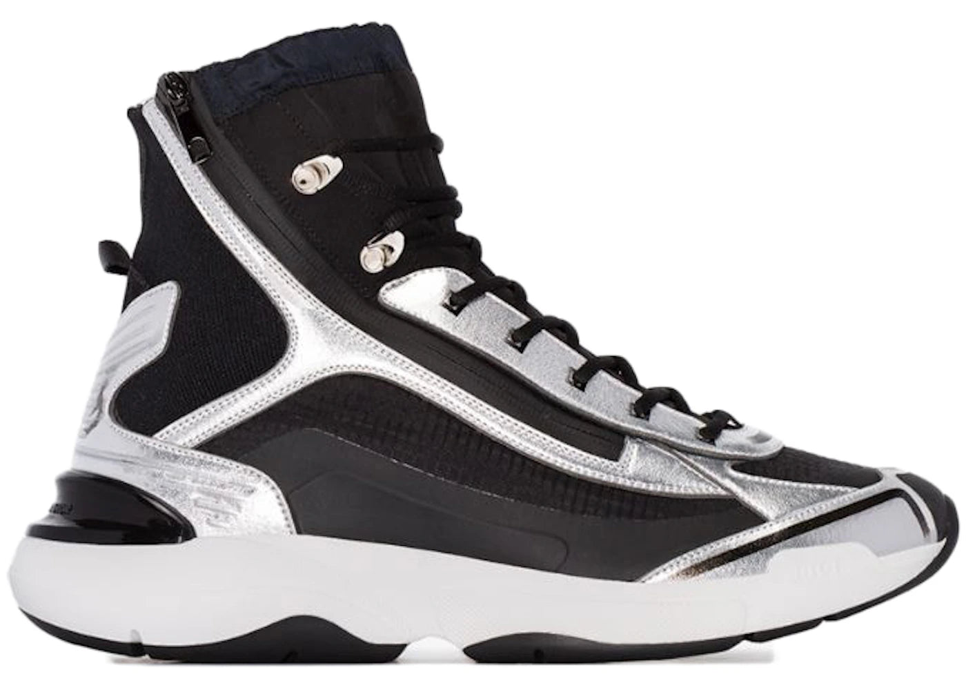 Dior X Sorayama Zip Up High Top Black