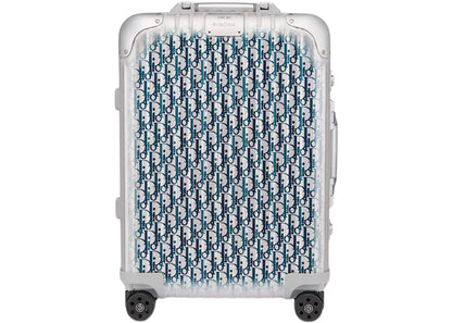 Dior And Rimowa Cabin Suitcase Grey/Blue