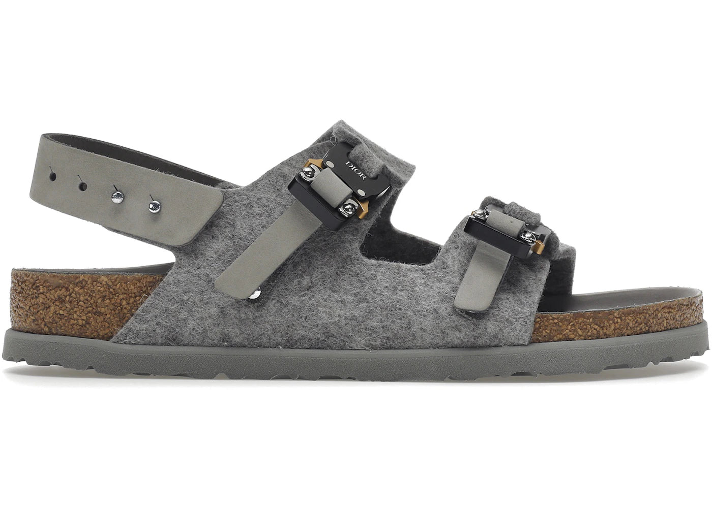dior by birkenstock milano sandal grey
