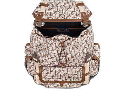 dior x cactus jack hit the road backpack coffee brown 