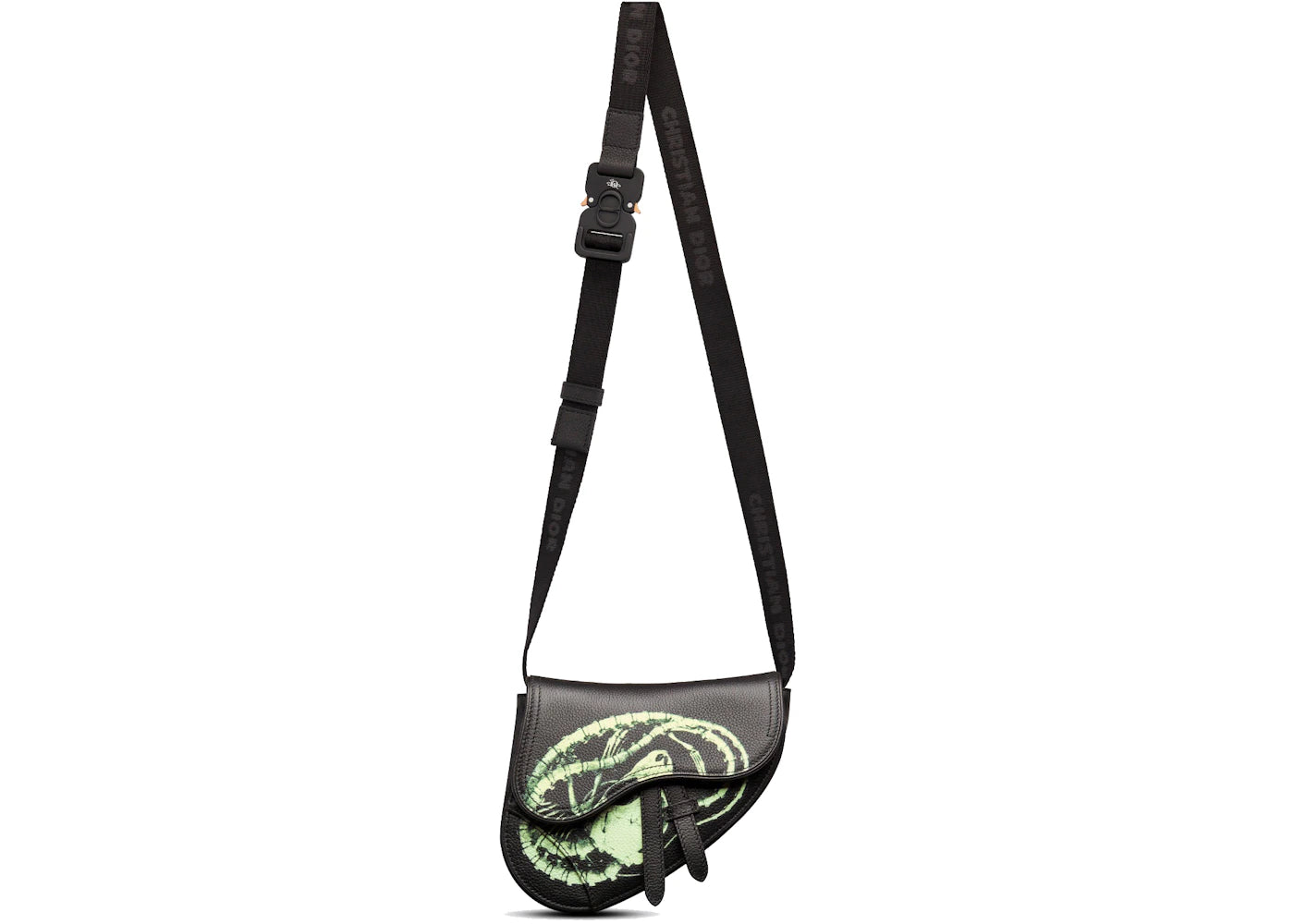Dior X Cactus Jack Mini Saddle Bag Black