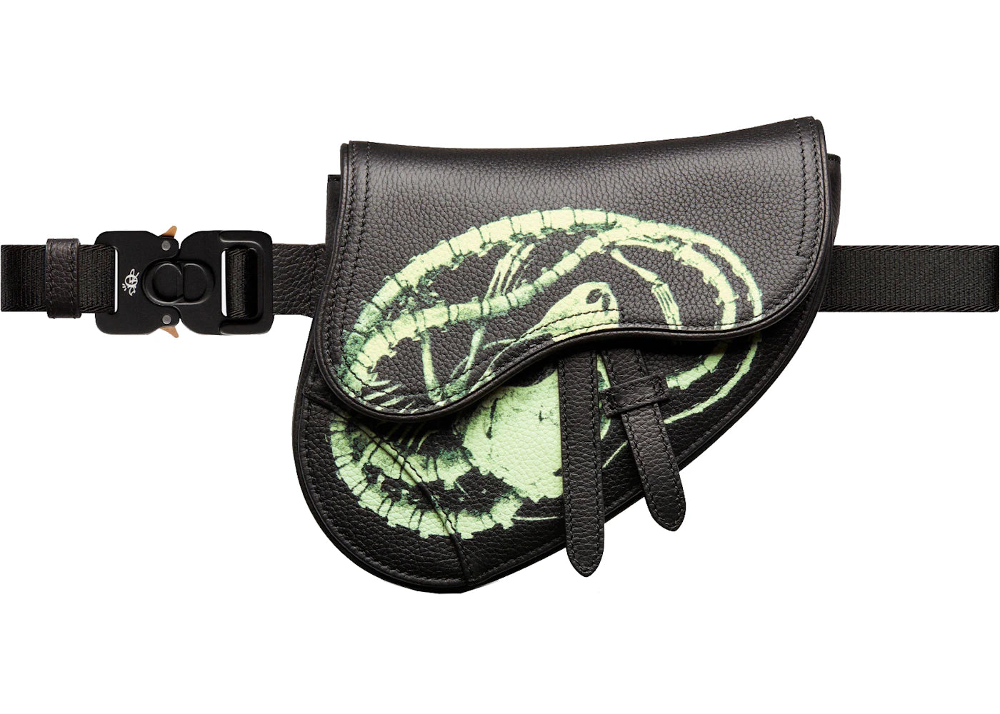 Dior X Cactus Jack Mini Saddle Bag Black