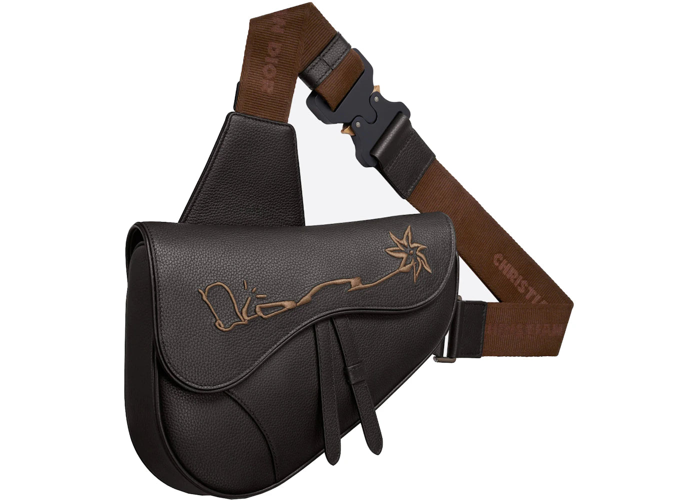 Dior X Cactus Jack Saddle Bag Black