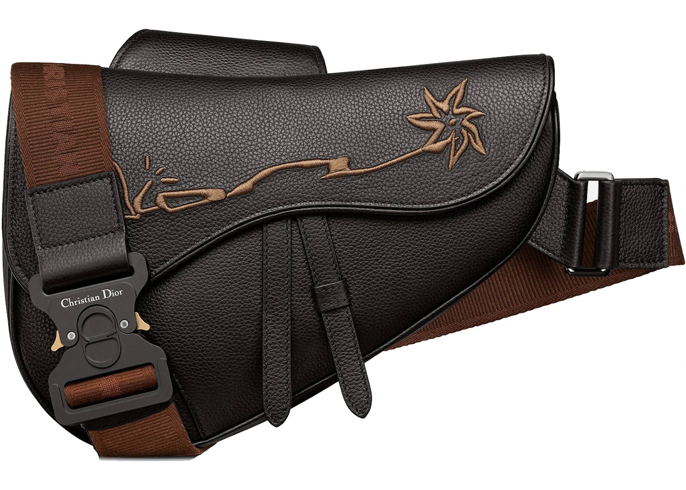 Dior X Cactus Jack Saddle Bag Black