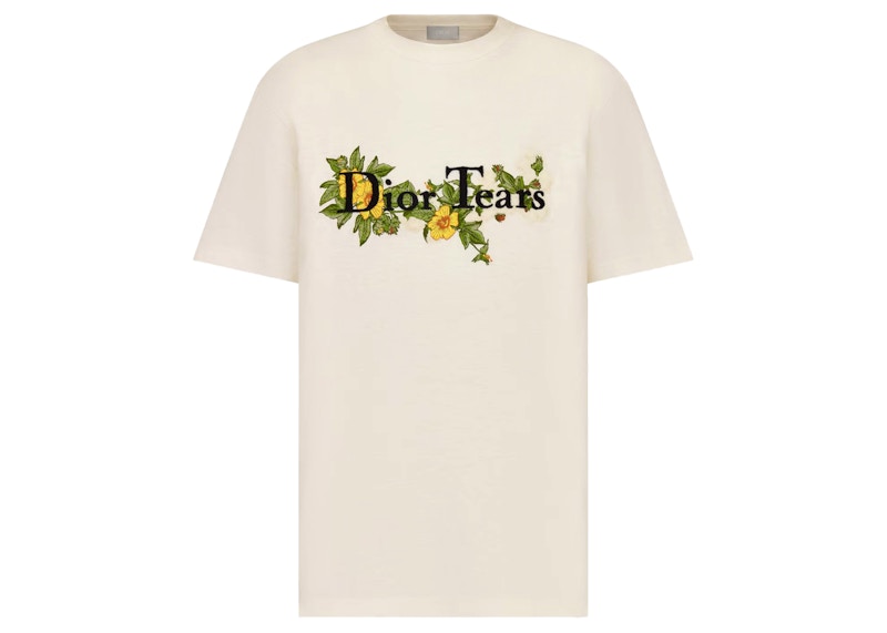 Dior X Denim Tears Relaxed-Fit Logo T-Shirt White