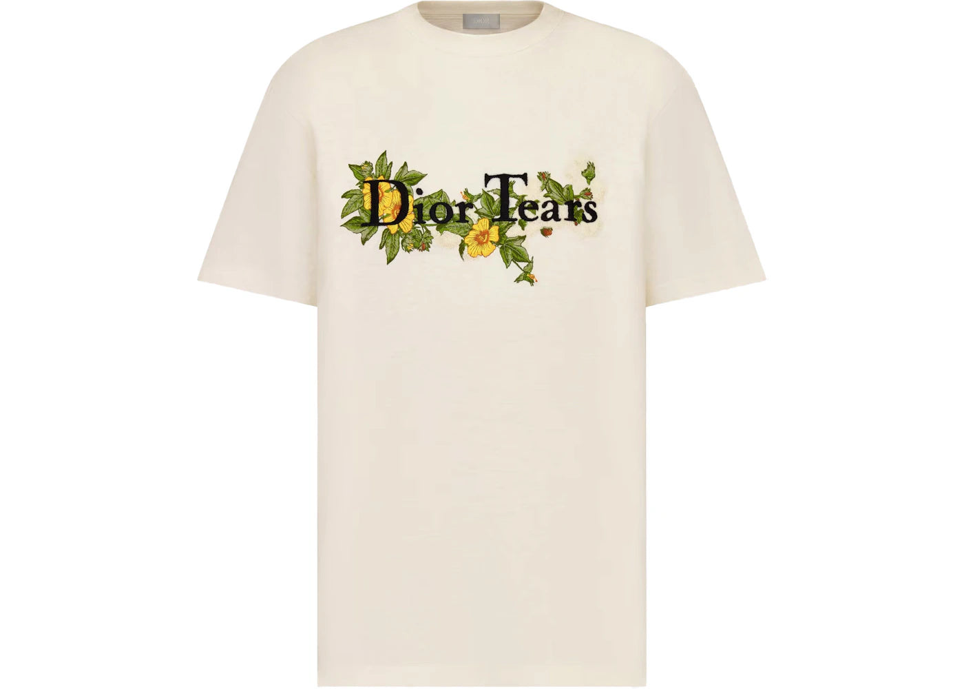 dior x denim tears relaxed-fit logo t-shirt white