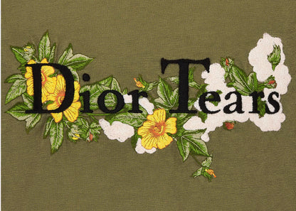 dior x denim tears relaxed-fit t-shirt khaki