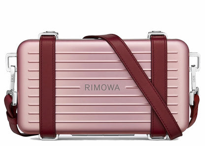 Dior X Rimowa Personal Clutch On Strap Aluminium Pink