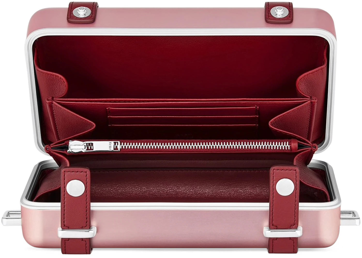 Dior X Rimowa Personal Clutch On Strap Aluminium Pink