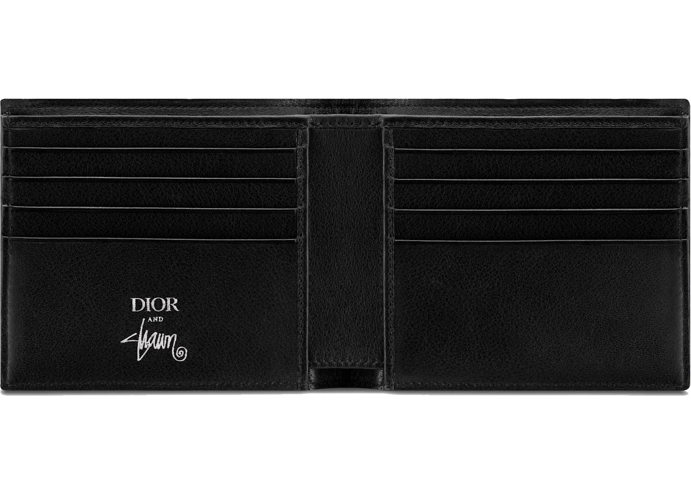Dior And Shawn Wallet 8 Card Slot Bee Black