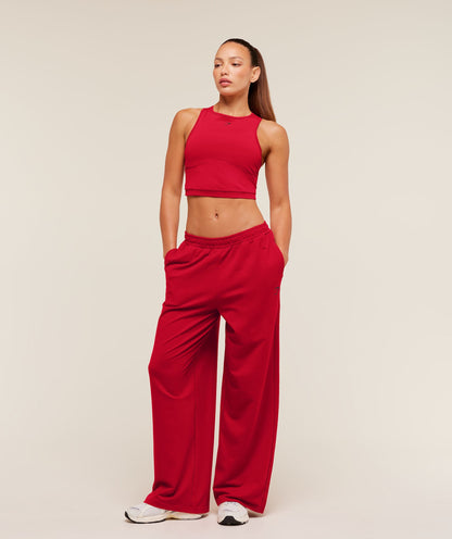 Women's Gymshark Lifting Dipped Waistband Pants Carmine Red