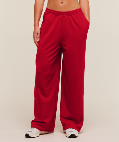Women's Gymshark Lifting Dipped Waistband Pants Carmine Red